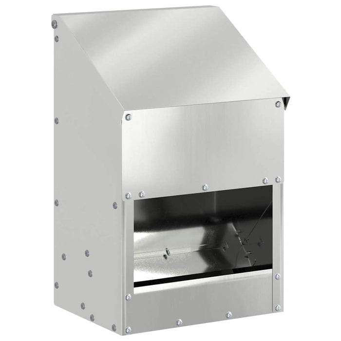 Feeder pentru pui Argintiu 21 x 16 x 33 cm Oțel Galvanizat - WALTI WALTI