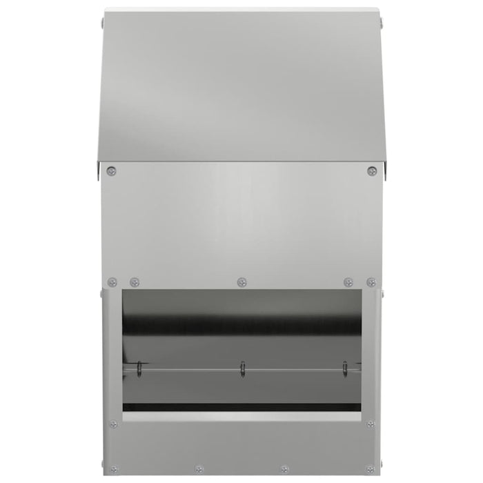 Feeder pentru pui Argintiu 21 x 16 x 33 cm Oțel Galvanizat - WALTI WALTI