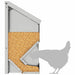 Feeder pentru pui Argintiu 21 x 16 x 33 cm Oțel Galvanizat - WALTI WALTI