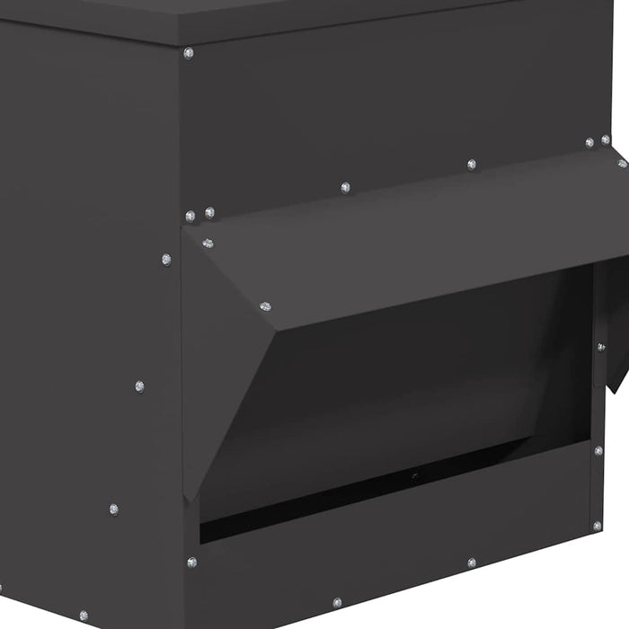 Feeder pentru pui Negru 40,5 x 45 x 41 cm Oțel Laminat la Rece - WALTI WALTI