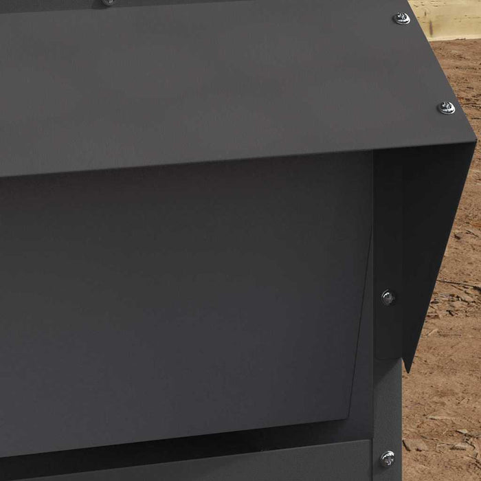 Feeder pentru pui Negru 40,5 x 45 x 41 cm Oțel Laminat la Rece - WALTI WALTI