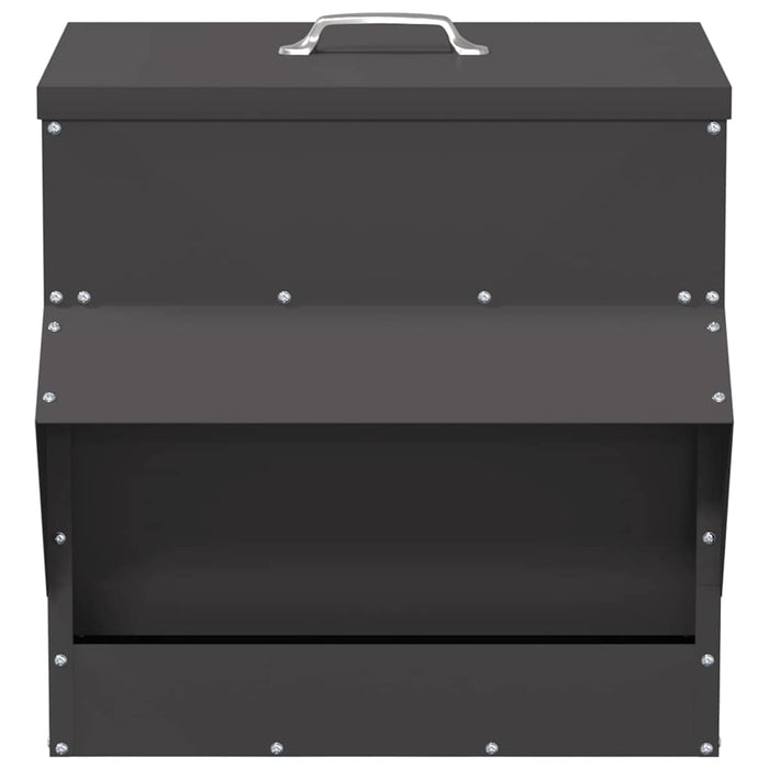 Feeder pentru pui Negru 40,5 x 45 x 41 cm Oțel Laminat la Rece - WALTI WALTI