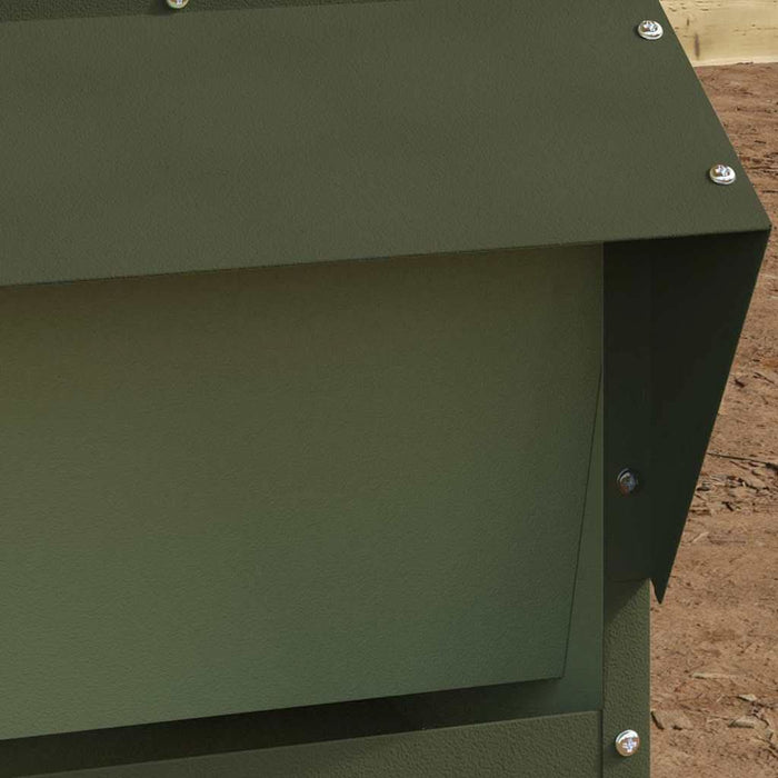 Feeder pentru pui Verde măsliniu 40,5 x 45 x 41 cm - WALTI WALTI