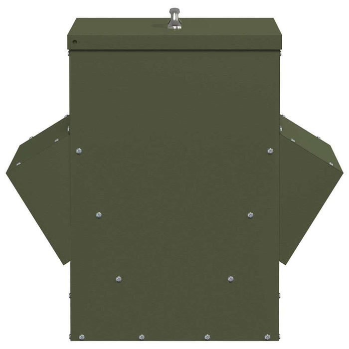 Feeder pentru pui Verde măsliniu 40,5 x 45 x 41 cm - WALTI WALTI
