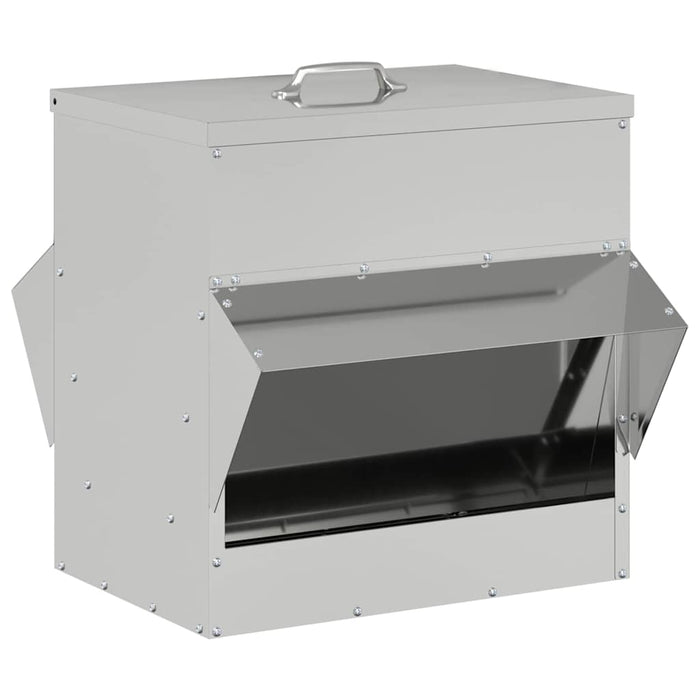 Feeder pentru pui Argintiu 40,5 x 45 x 41 cm Oțel Galvanizat - WALTI WALTI