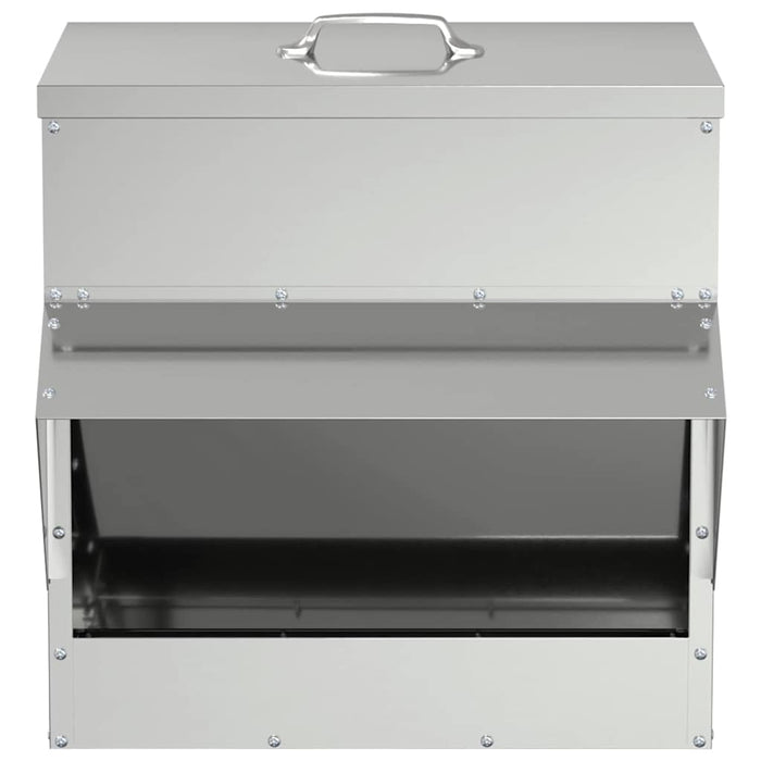 Feeder pentru pui Argintiu 40,5 x 45 x 41 cm Oțel Galvanizat - WALTI WALTI