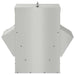 Feeder pentru pui Argintiu 40,5 x 45 x 41 cm Oțel Galvanizat - WALTI WALTI