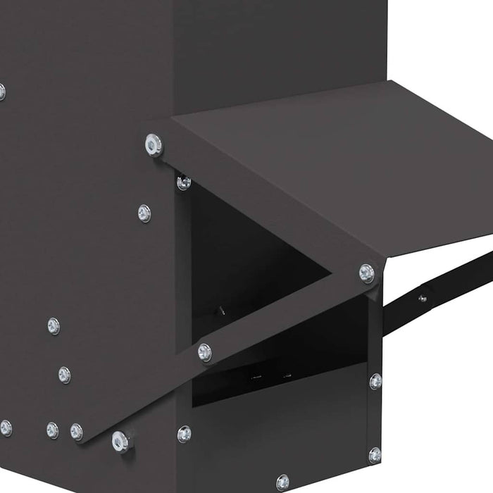 Feeder pentru pui Negru 13 x 12 x 51 cm Oțel Laminat la Rece - WALTI WALTI