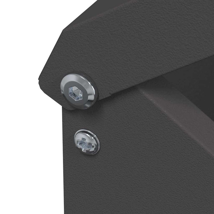 Feeder pentru pui Negru 13 x 12 x 51 cm Oțel Laminat la Rece - WALTI WALTI
