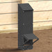 Feeder pentru pui Negru 13 x 12 x 51 cm Oțel Laminat la Rece - WALTI WALTI