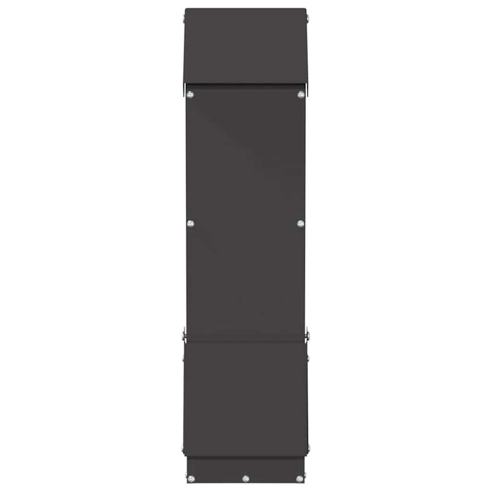 Feeder pentru pui Negru 13 x 12 x 51 cm Oțel Laminat la Rece - WALTI WALTI