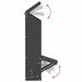 Feeder pentru pui Negru 13 x 12 x 51 cm Oțel Laminat la Rece - WALTI WALTI