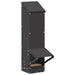 Feeder pentru pui Negru 13 x 12 x 51 cm Oțel Laminat la Rece - WALTI WALTI