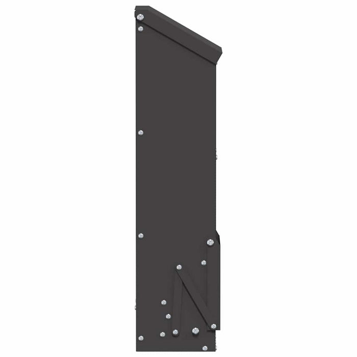 Feeder pentru pui Negru 13 x 12 x 51 cm Oțel Laminat la Rece - WALTI WALTI