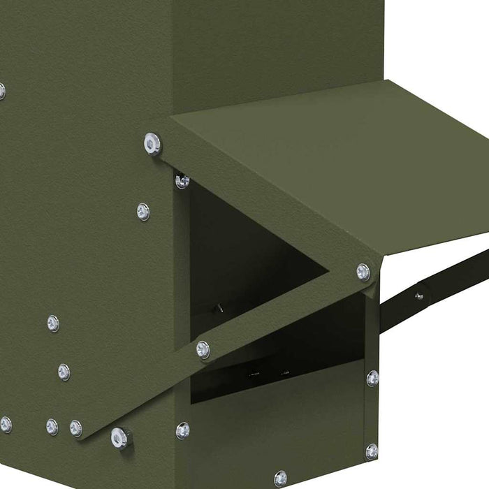 Feeder pentru pui Verde măsliniu 13 x 12 x 51 cm - WALTI WALTI