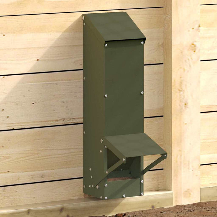 Feeder pentru pui Verde măsliniu 13 x 12 x 51 cm - WALTI WALTI