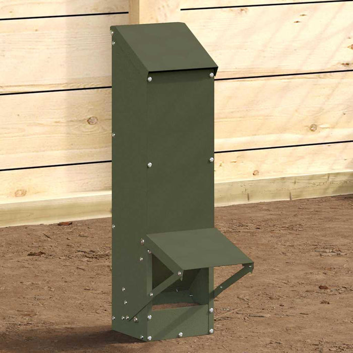 Feeder pentru pui Verde măsliniu 13 x 12 x 51 cm - WALTI WALTI