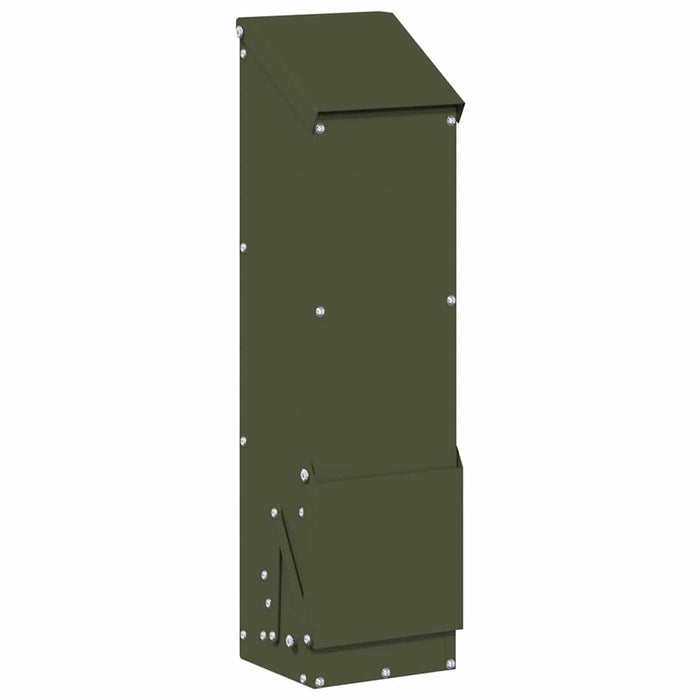 Feeder pentru pui Verde măsliniu 13 x 12 x 51 cm - WALTI WALTI
