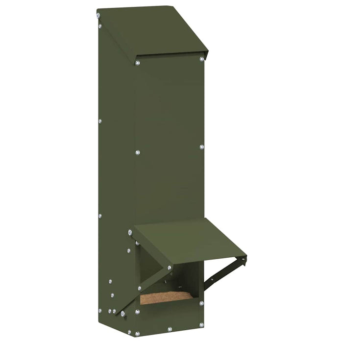 Feeder pentru pui Verde măsliniu 13 x 12 x 51 cm - WALTI WALTI