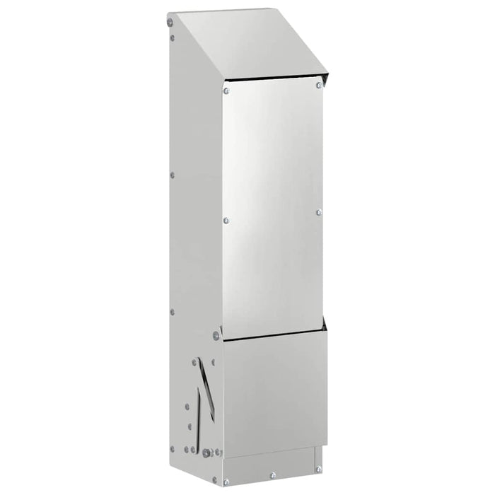 Feeder pentru pui Argintiu 13 x 12 x 51 cm Oțel Galvanizat - WALTI WALTI