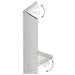 Feeder pentru pui Argintiu 13 x 12 x 51 cm Oțel Galvanizat - WALTI WALTI