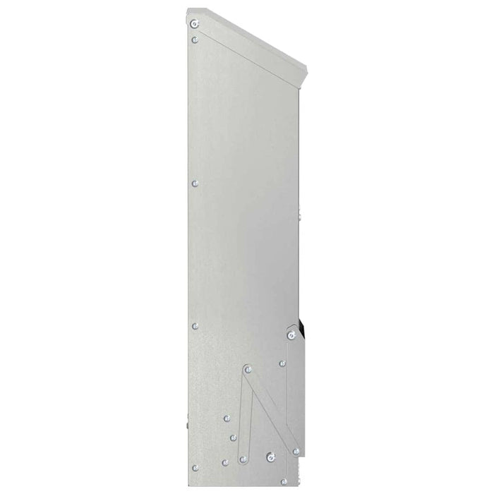 Feeder pentru pui Argintiu 13 x 12 x 51 cm Oțel Galvanizat - WALTI WALTI