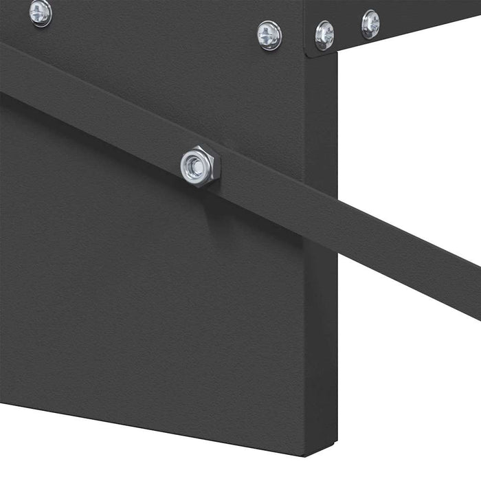 Hrănitor cu pedale pentru pui Negru 48,5 x 39,5 x 19 cm - WALTI WALTI