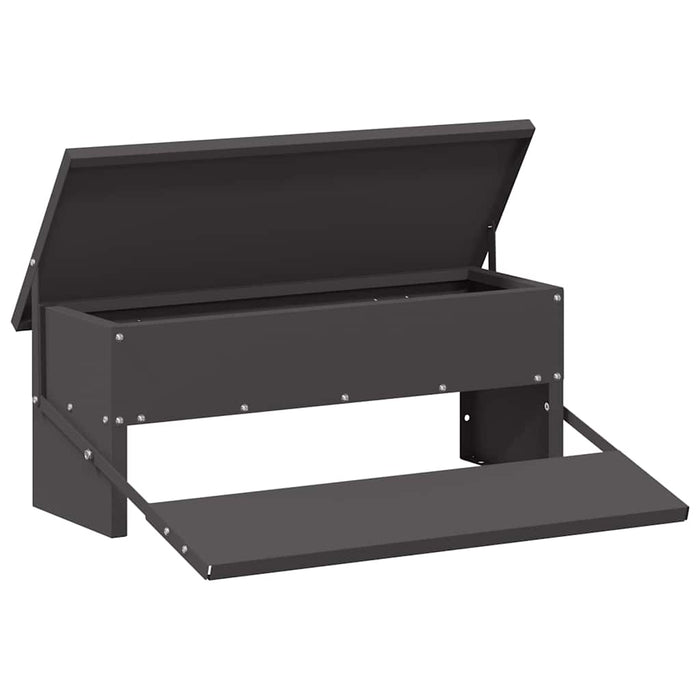 Hrănitor cu pedale pentru pui Negru 48,5 x 39,5 x 19 cm - WALTI WALTI