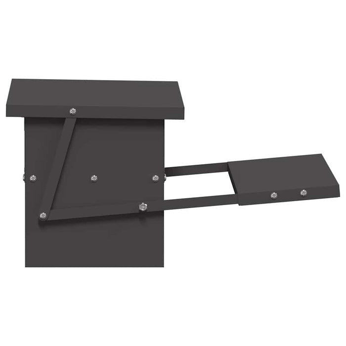 Hrănitor cu pedale pentru pui Negru 48,5 x 39,5 x 19 cm - WALTI WALTI