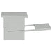 Hrănitor cu pedale pentru pui Argintiu 48,5 x 39,5 x 19 cm - WALTI WALTI