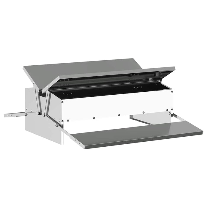 Hrănitor cu pedale pentru pui Argintiu 75 x 53 x 20,5 cm - WALTI WALTI