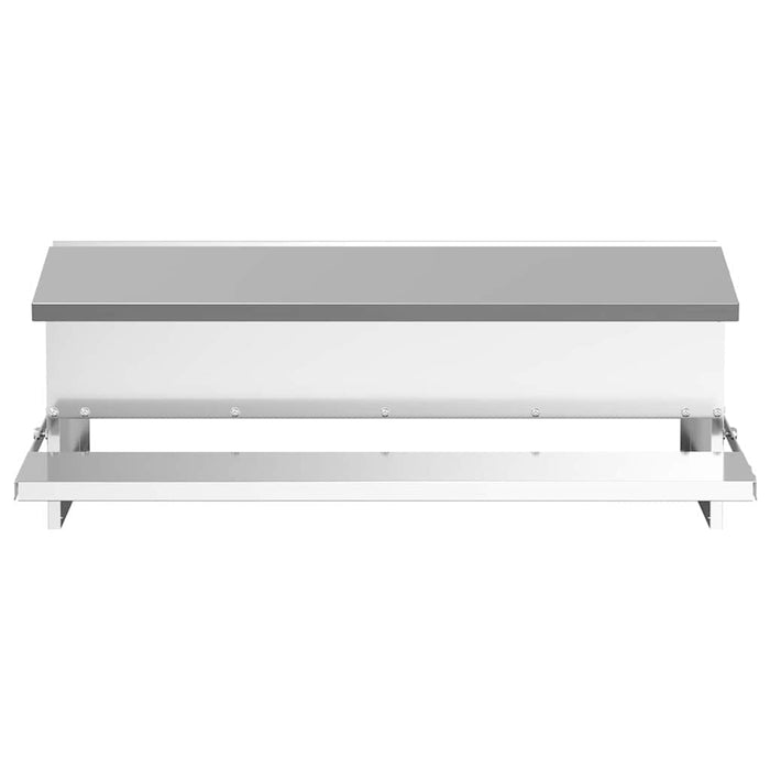 Hrănitor cu pedale pentru pui Argintiu 75 x 53 x 20,5 cm - WALTI WALTI