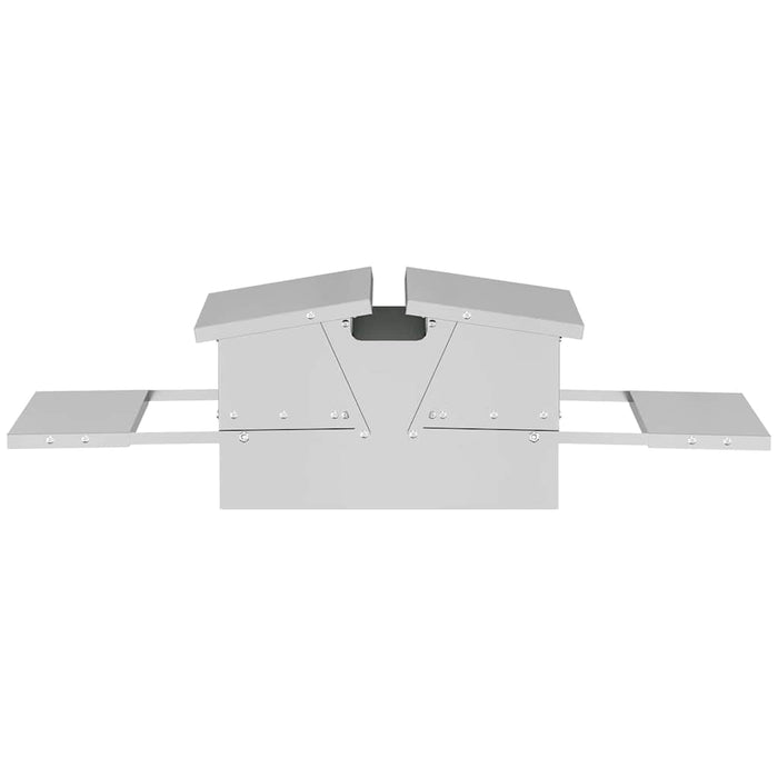 Hrănitor cu pedale pentru pui Argintiu 75 x 53 x 20,5 cm - WALTI WALTI
