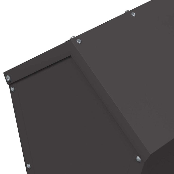 Feeder pentru pui Negru 40 x 40 x 45 cm Oțel Laminat la Rece - WALTI WALTI