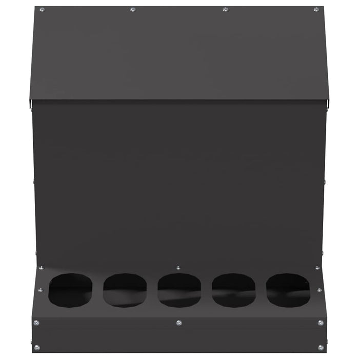 Feeder pentru pui Negru 40 x 40 x 45 cm Oțel Laminat la Rece - WALTI WALTI