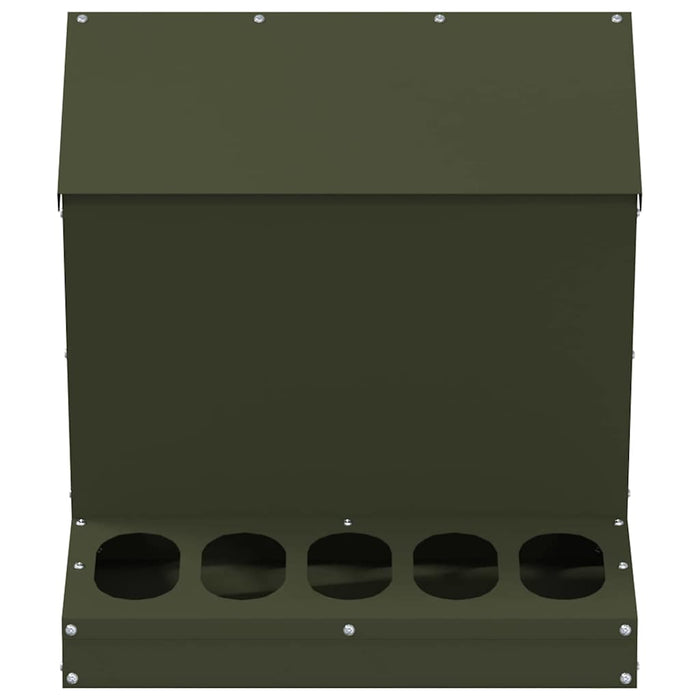Feeder pentru pui Verde măsliniu 40 x 40 x 45 cm - WALTI WALTI