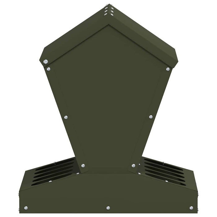 Feeder pentru pui Verde măsliniu 40 x 40 x 45 cm - WALTI WALTI