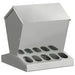 Feeder pentru pui Argintiu 40 x 40 x 45 cm Oțel Galvanizat - WALTI WALTI