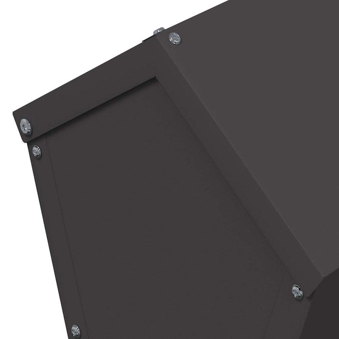 Feeder pentru pui Negru 30 x 30 x 39 cm Oțel Laminat la Rece - WALTI WALTI