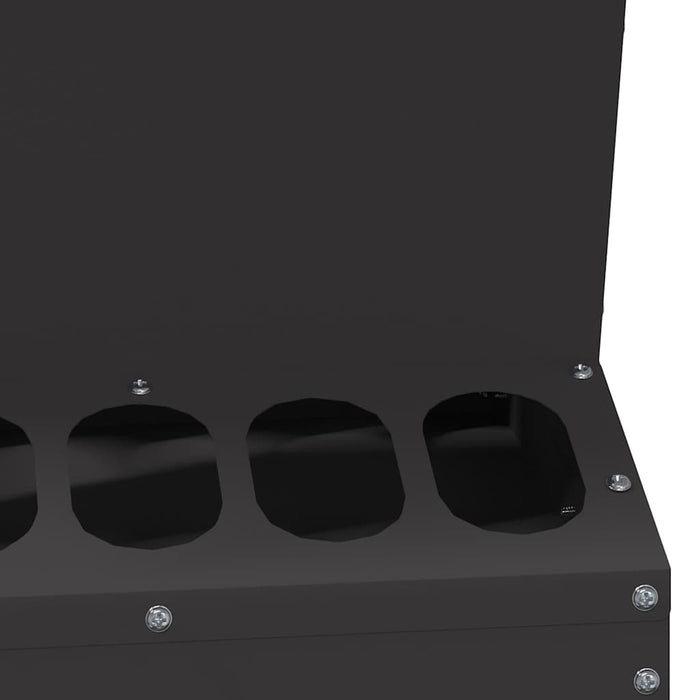 Feeder pentru pui Negru 30 x 30 x 39 cm Oțel Laminat la Rece - WALTI WALTI