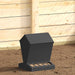 Feeder pentru pui Negru 30 x 30 x 39 cm Oțel Laminat la Rece - WALTI WALTI