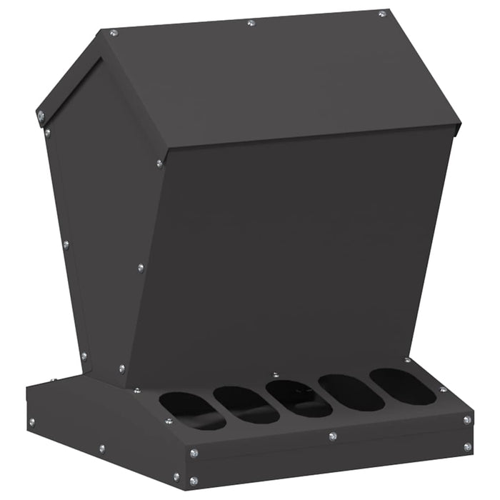 Feeder pentru pui Negru 30 x 30 x 39 cm Oțel Laminat la Rece - WALTI WALTI