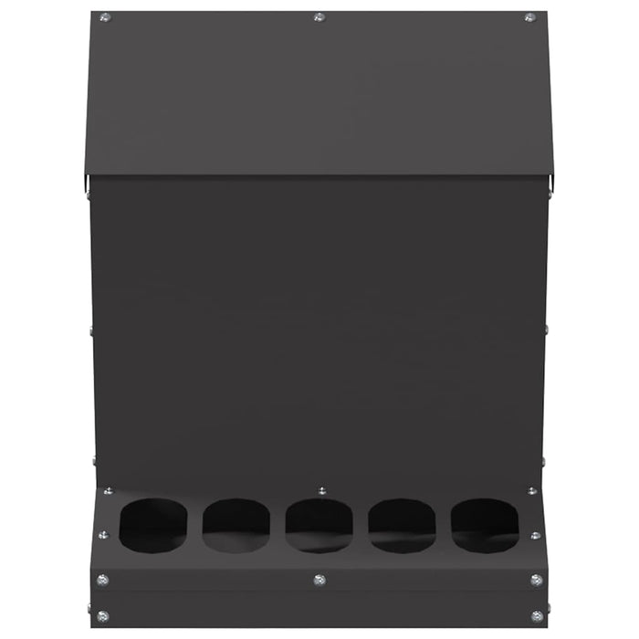 Feeder pentru pui Negru 30 x 30 x 39 cm Oțel Laminat la Rece - WALTI WALTI