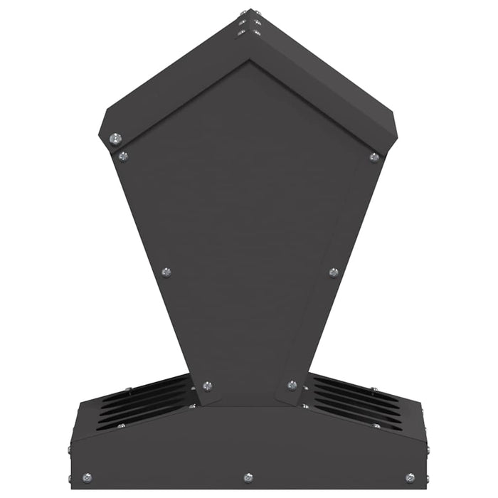Feeder pentru pui Negru 30 x 30 x 39 cm Oțel Laminat la Rece - WALTI WALTI