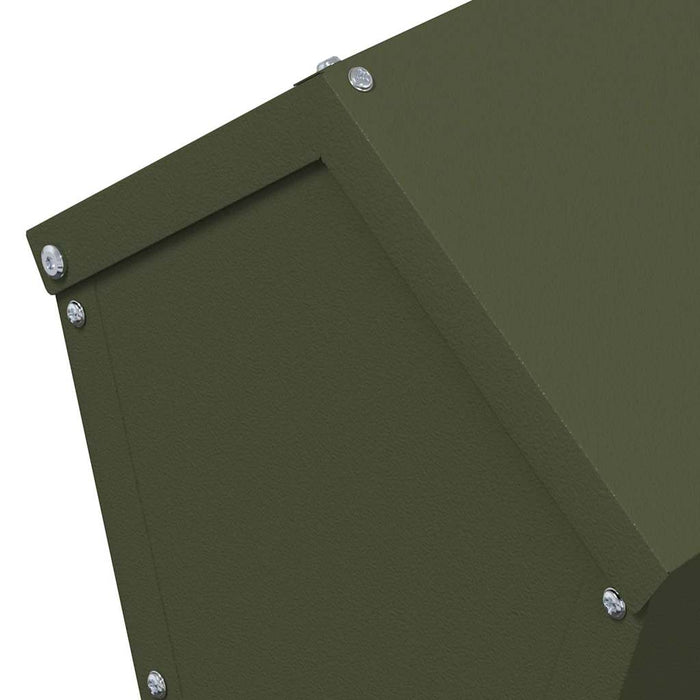 Feeder pentru pui Verde măsliniu 30 x 30 x 39 cm - WALTI WALTI