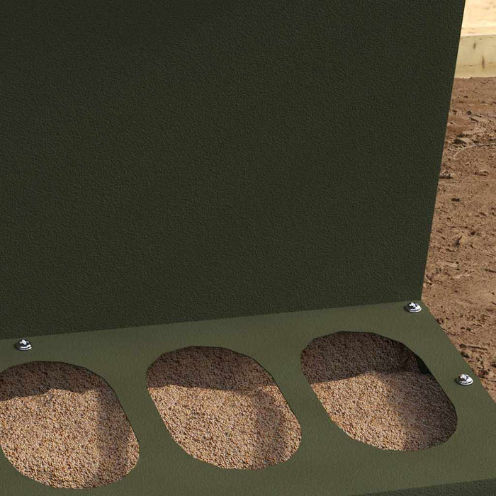 Feeder pentru pui Verde măsliniu 30 x 30 x 39 cm - WALTI WALTI
