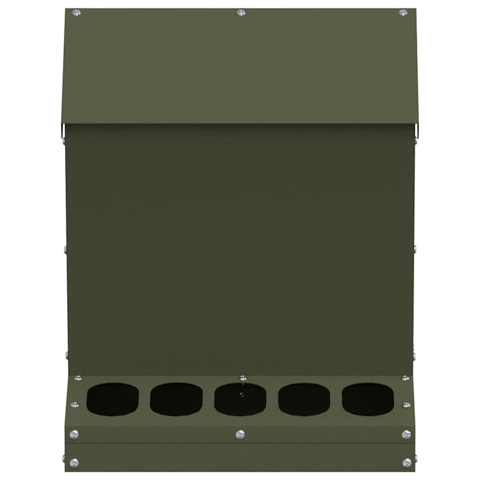 Feeder pentru pui Verde măsliniu 30 x 30 x 39 cm - WALTI WALTI
