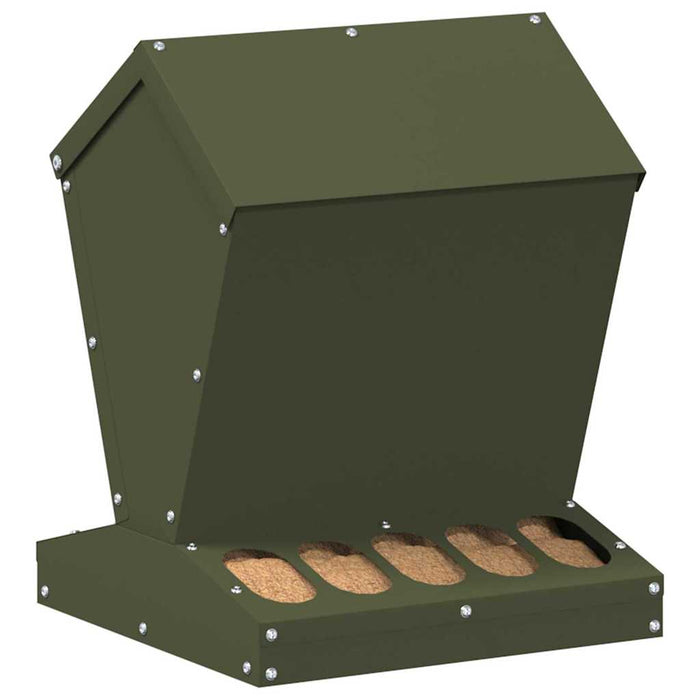 Feeder pentru pui Verde măsliniu 30 x 30 x 39 cm - WALTI WALTI