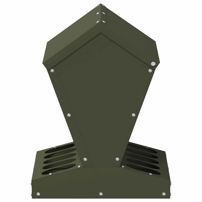 Feeder pentru pui Verde măsliniu 30 x 30 x 39 cm - WALTI WALTI