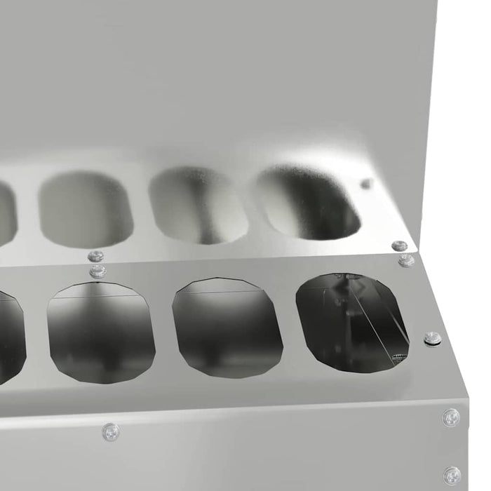 Feeder pentru pui Argintiu 30 x 30 x 39 cm Oțel Galvanizat - WALTI WALTI